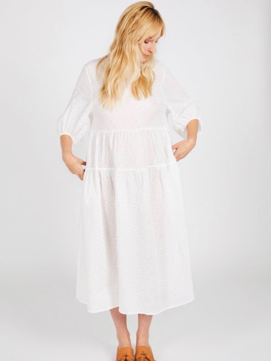 INTENTIONALLY BLANK Dresses & Skirts - Intentionally Blank Collin Dress from Garmentory Free Size cotton Tiered Dress